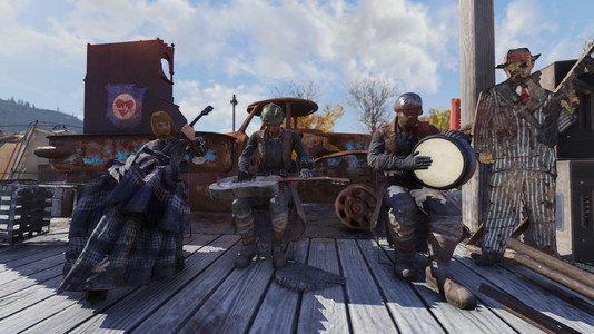 The Bimmers having a jam sessions in Fallout 76.